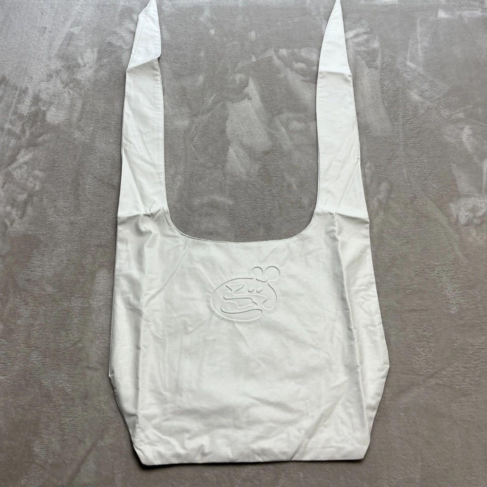Bandage Boy by OFFgod Unisex Off White PU Leather Tote Bag